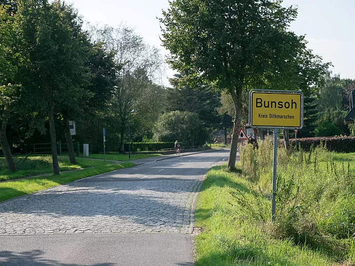 Ortsschild Bunsoh Ortsschild Bunsoh