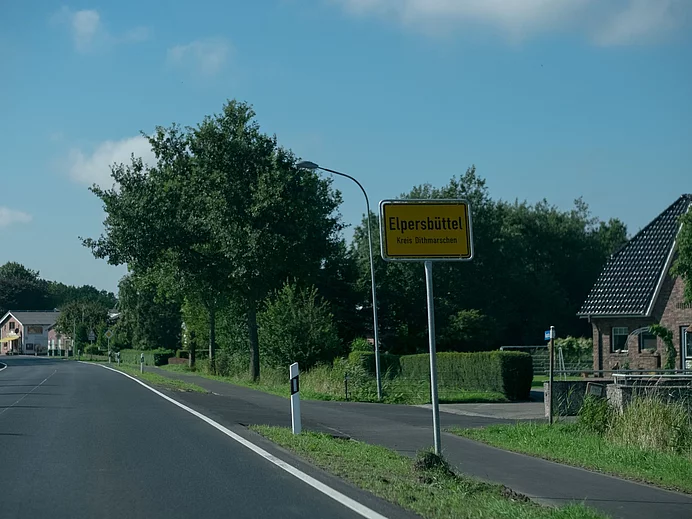 Ortsschild Elpersbüttel Ortsschild Elpersbüttel