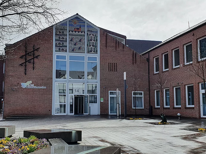 Amtsgebäude Amt Mitteldithmarschen Amtsverwaltung Roggenstraße 14 in Meldorf