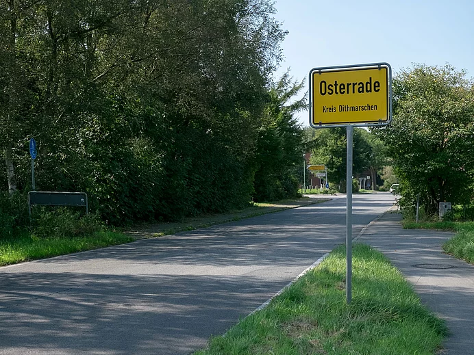Ortsschild Osterrade Ortsschild Osterrade