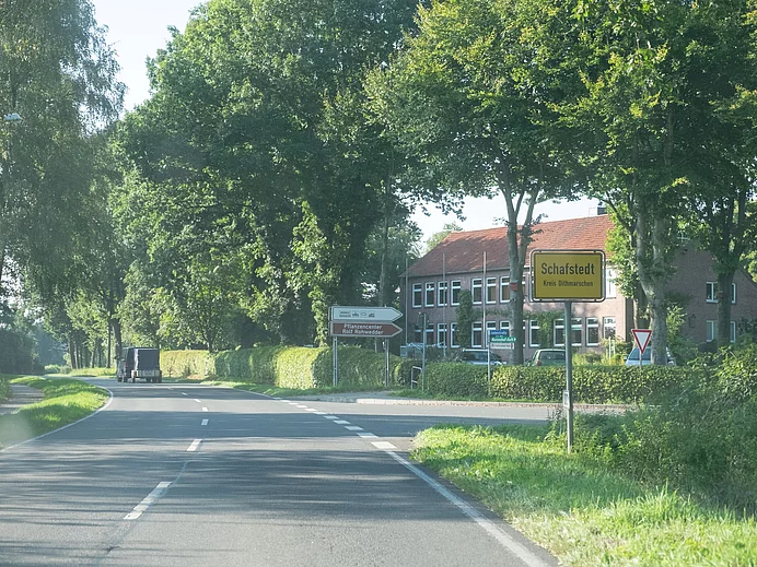 Ortseinfahrt Gemeinde Schafstedt Ortseinfahrt Gemeinde Schafstedt